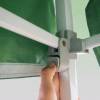 Detail - Cort pliabil rapid din oțel, 3 × 3 m, cu acoperiș prelungit