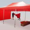 Detail - Cort pliabil 6 × 4 m – aluminiu HEXAGON