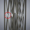 Detail - Conector oval pentru tijele cortului din oțel