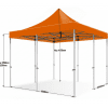 Detail - Cort pliabil 5×5 m – aluminiu hexagon profi