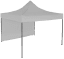 Pavilion de grădină  3x3m – din oțel - 1 perete lateral