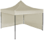 Pavilion de grădină  3x3m – din oțel - 2 pereţi laterali